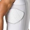McDavid Rival™ Integrated Shirt/5-Pad - White - Detail View of Protective Padding