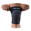 McDavid Neoprene Knee Sleeve with Abrasion Patch - On Model - Pulling Sleeve Over Knee For Better Fit