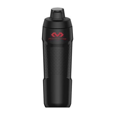 McDavid Sport Gamer 32oz Squeeze Bottle - Black/Red - Front View