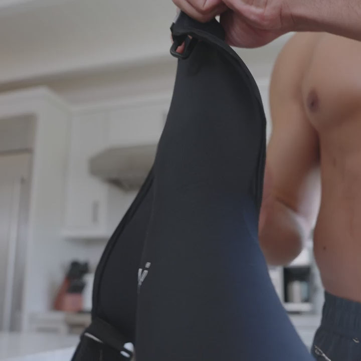 McDavid Flex Ice Therapy Shoulder Compression Wrap applying cold therapy and compression to the shoulder