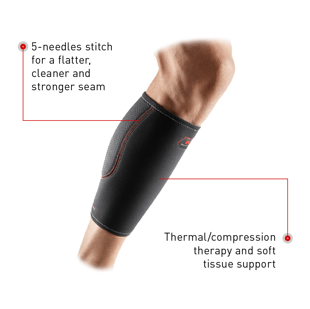 Neoprene Calf & Shin Splint Brace With Compression Support Sleeve (Large)