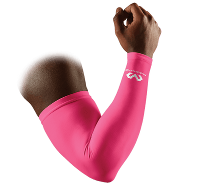 McDavid Compression Arm Sleeves/Pair - Pink - Single Sleeve View