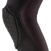 McDavid HEX® Force Leg Sleeves/Pair - Black - Back Angle - Detail Shot of Material