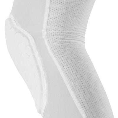 McDavid HEX® Force Leg Sleeves/Pair - White - Back Angle - Detail Shot of Material
