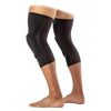 McDavid HEX® Force Leg Sleeves/Pair - Black - Back Angle - On Model