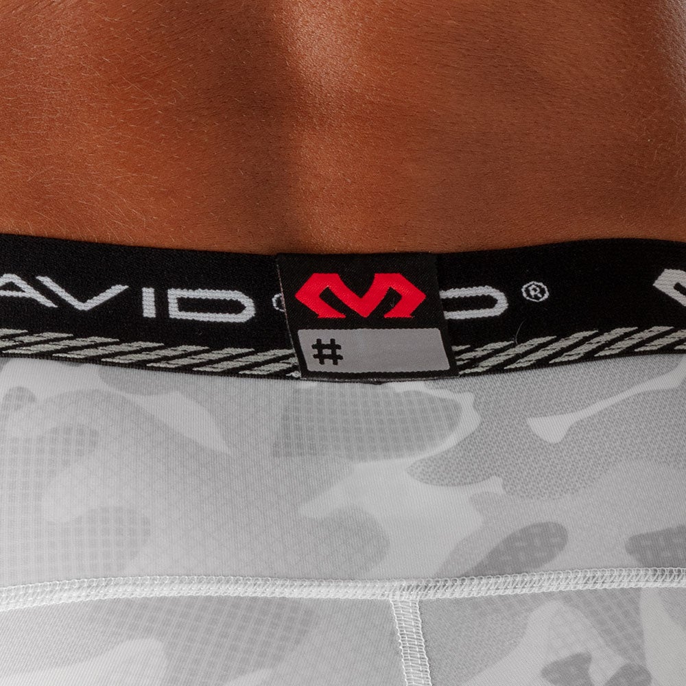 McDavid HEX® Thin Sliding Short - Camo - On Model - Detail View