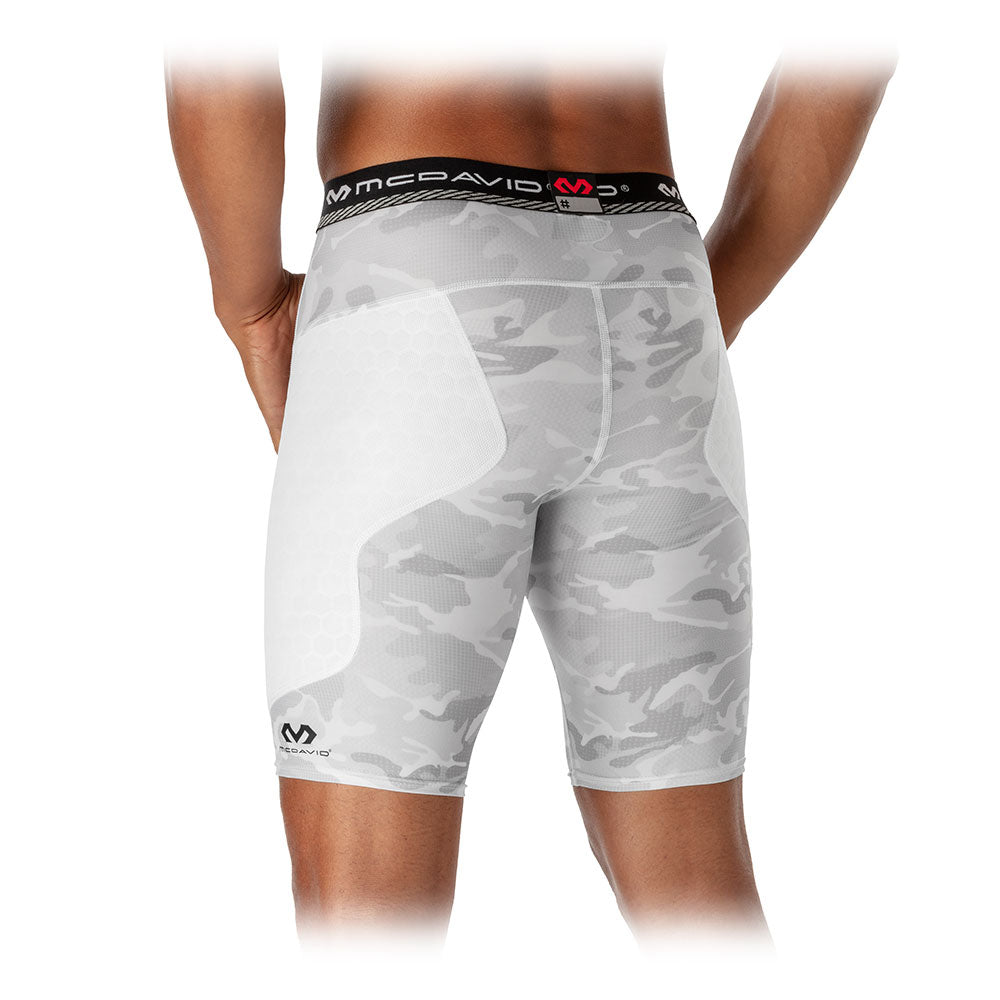 McDavid HEX® Thin Sliding Short - Camo - On Model - Back View