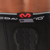 McDavid HEX® Basketball Black Compression Short w/Hip & Tailbone Pads - HEX Tailbone Pad Detail