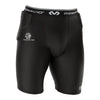 McDavid HEX® Basketball Black Compression Short w/Hip & Tailbone Pads - Front
