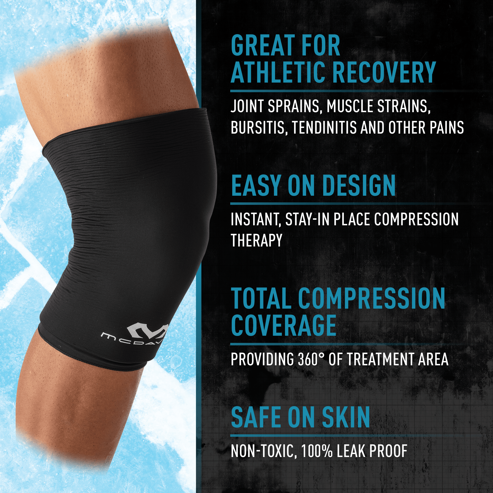 Flex Ice Therapy Knee Thigh Compression Sleeve McDavid