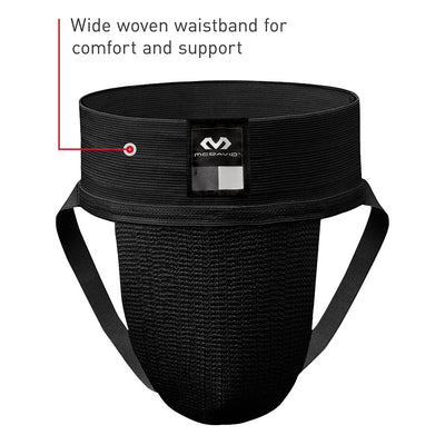 McDavid Athletic Black Jock Strap-Supporter/2-Pack - Tech Call Out 1