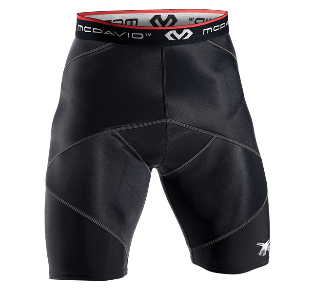 Nylon Compression Shorts and Half Tights For Men (Black