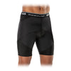 McDavid Super Cross Compression Short with Hip Spica - Black - On Body - Front View