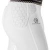 McDavid HEX® Basketball White Compression ¾ Tight with Hip & Tailbone Pads - HEX Hip Pad Detail