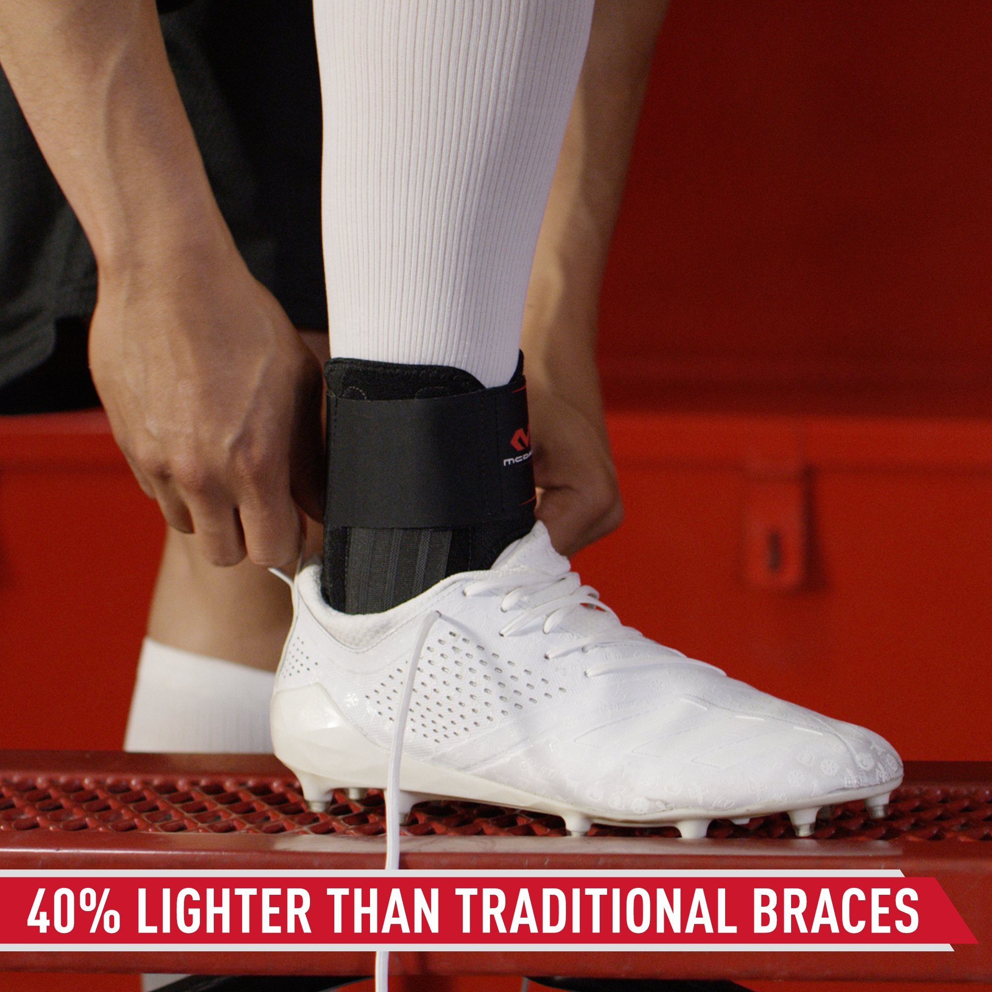 Stealth Cleat Lace-Free Ankle Brace with Stays | McDavid