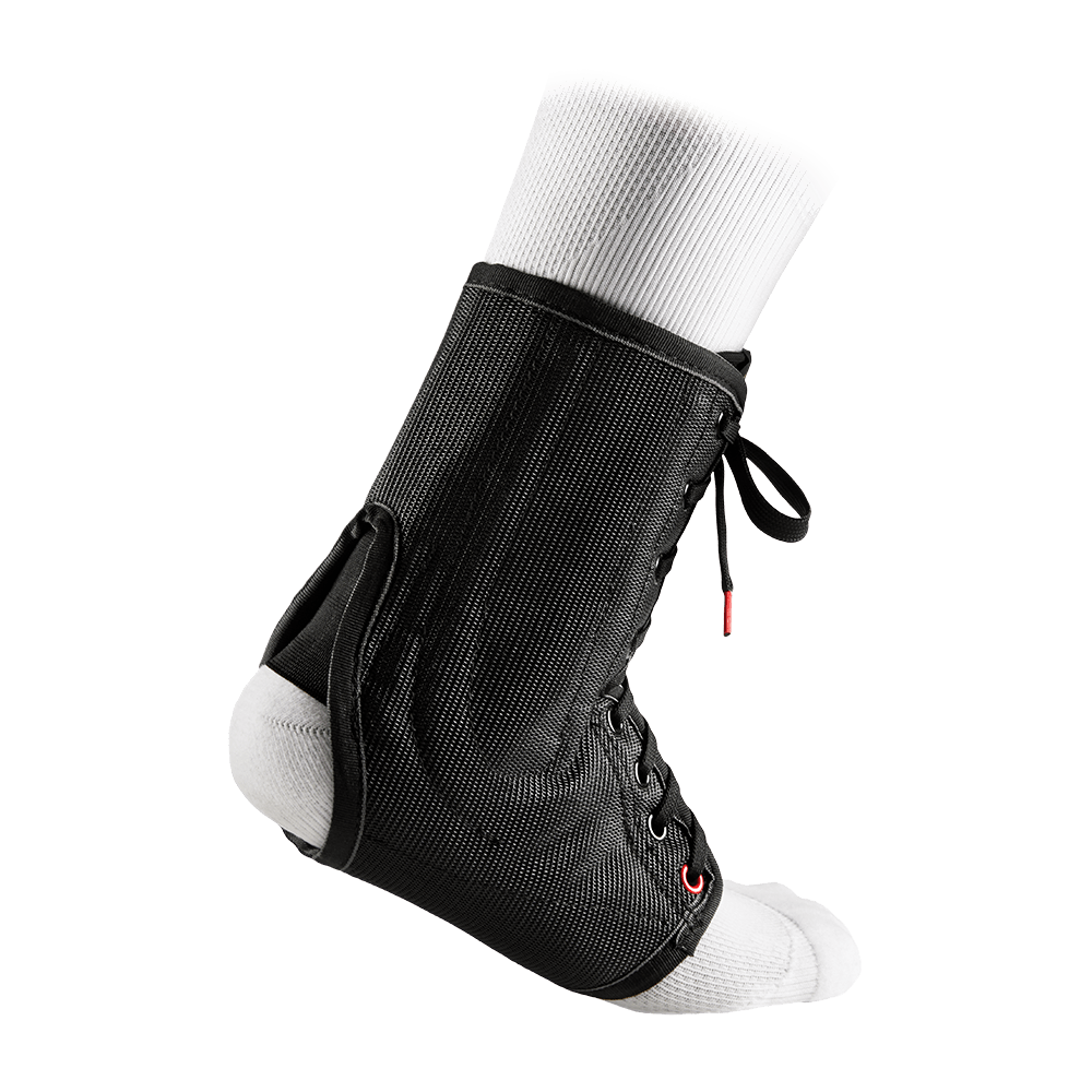 McDavid Ankle Brace/Lace-Up w/Stays - Back/Side View