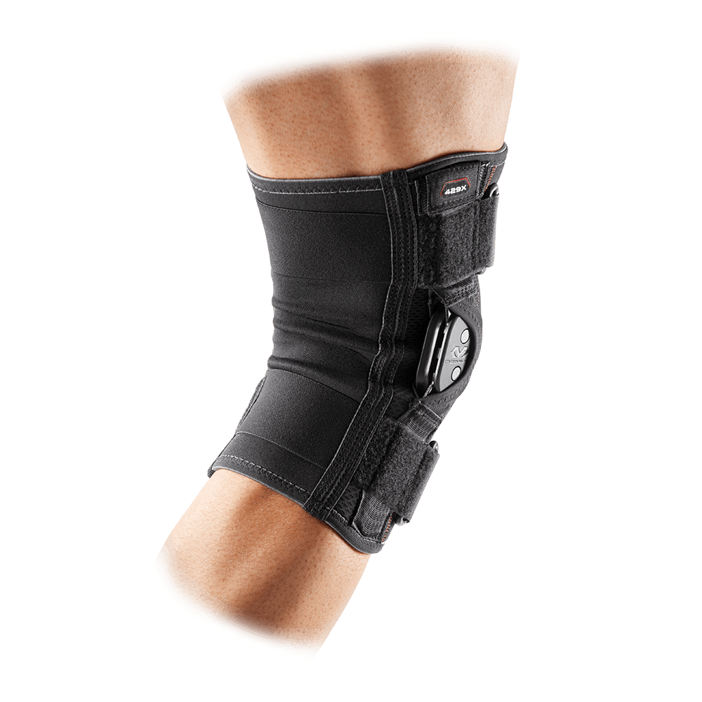 Leg Brace, Adjustable and Breathable Hinged Knee Brace, Straight