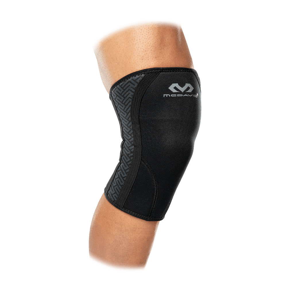 Men's McDavid 10020 Compression 3/4 Length Tight with Knee Support (Black S)